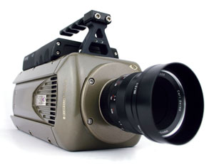 Vision Research Phantom v640 camera with CineMag attached